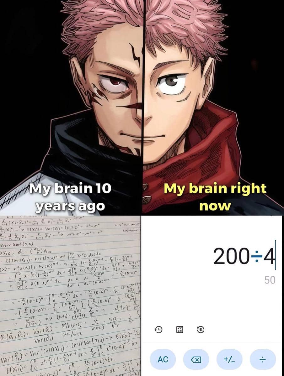 meme anime tentang menggunakan kemampuan otak