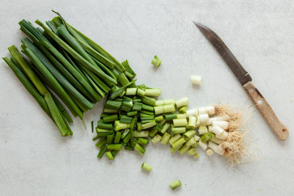 Daun bawang.