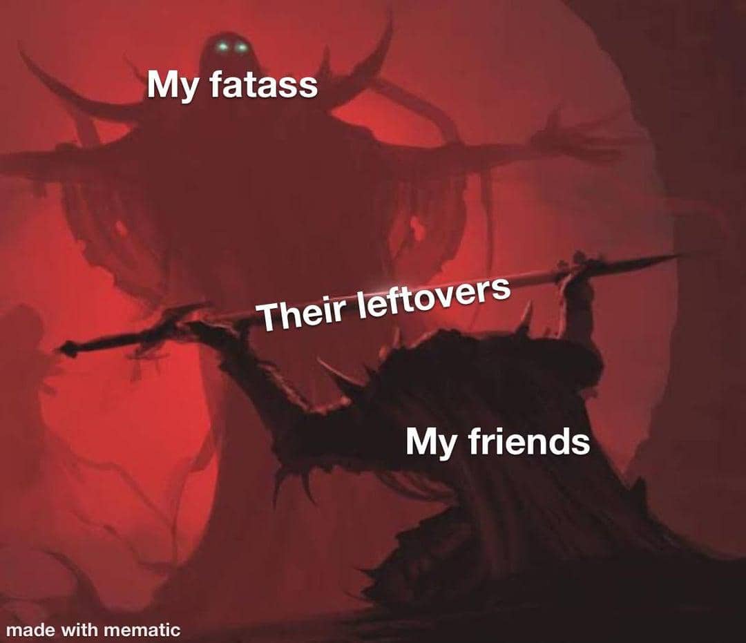 meme kartun tentang sisa makanan