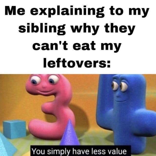 meme kartun tentang sisa makanan