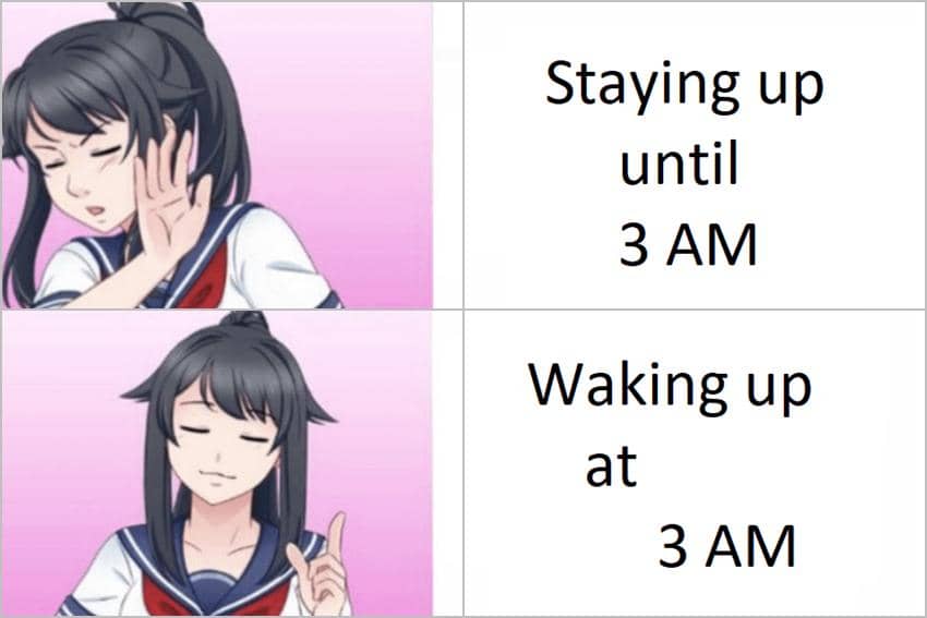 8 Meme Anime tentang Bangun Cepat, Lanjut Tidur?