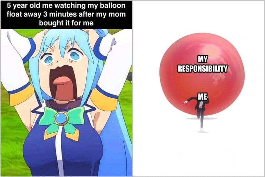 8 Meme Anime tentang Balon, Cukup Absurd dan Bikin Ngakak