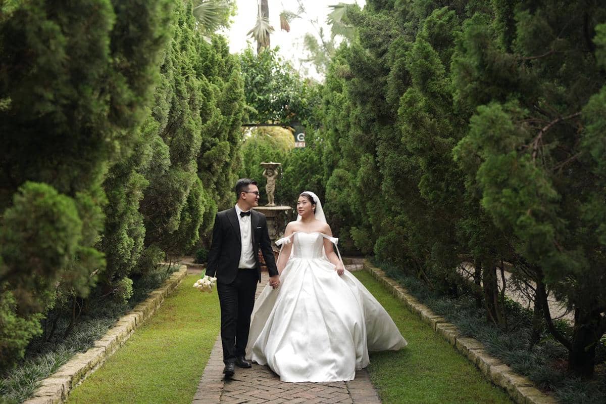 Ilustrasi venue pernikahan outdoor