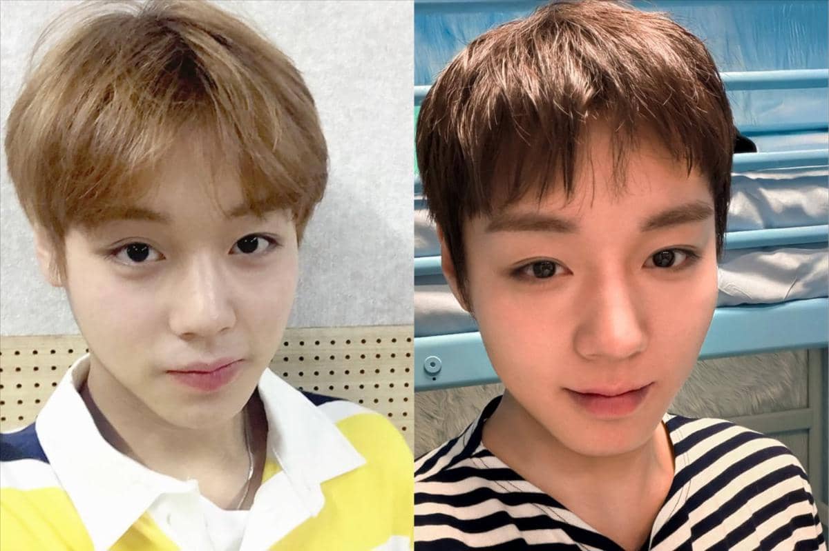 foto selfie anggota WANNA ONE awal debut vs. sekarang 