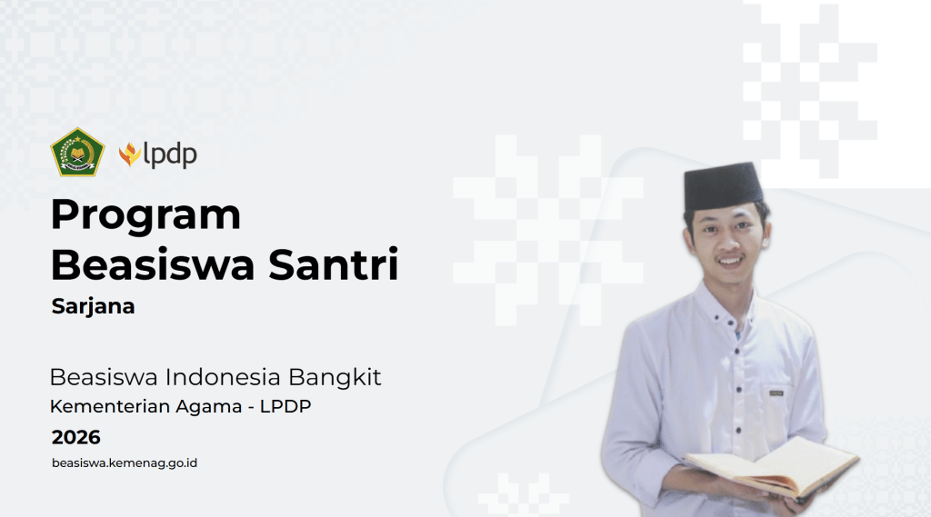 Jadwal dan Syarat Beasiswa Indonesia Bangkit S1 untuk Santri 2026