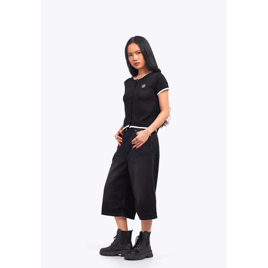 COLORBOX Regular Fit Baggy Jorts Black