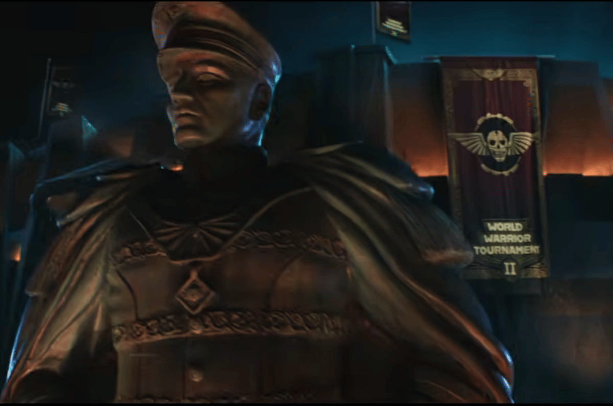 Patung raksasa M. Bison. (Dok. Legendary Pictures/Street Fighter)