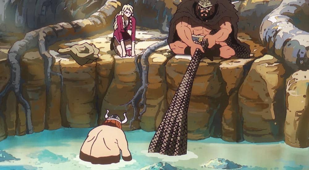 Hajrudin dan krunya mengambil buku dari danau - One Piece