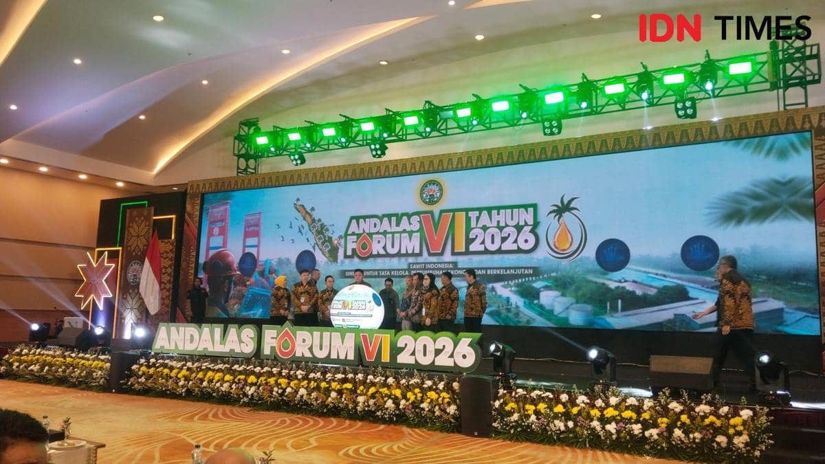 Pembukaan Forum Andalas VI Tahun 2026 di Ballroom Aryaduta Palembang, Kamis (16/4/2026).