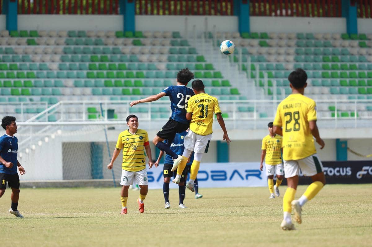 Duel Binjai City kontra Batubara United di Stadion Mini Pancing pada perebutan tempat ketiga Liga 4 Piala Gubernur Sumut (dok.Liga 4 Sumut)