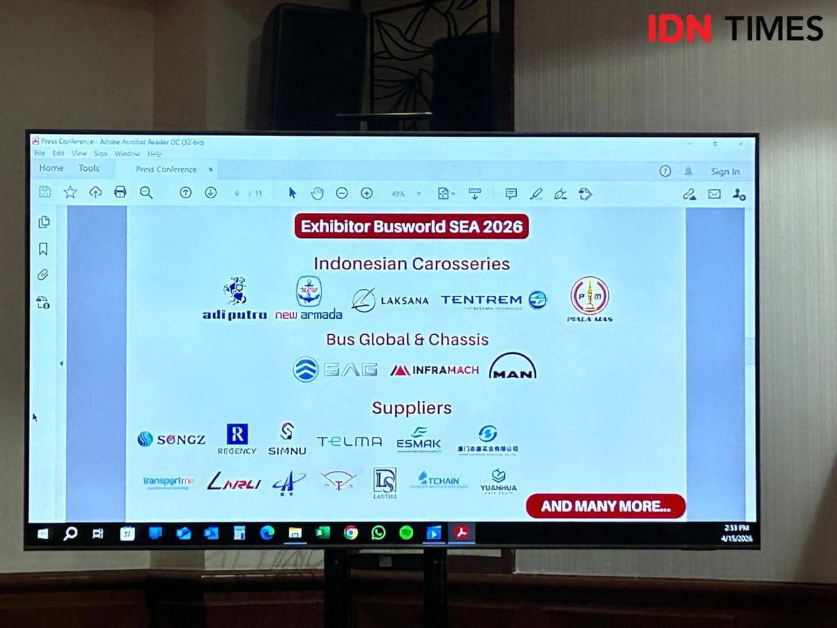 Berbagai peserta Busworld SEA 2026 (IDN Times/Fadhliansyah)