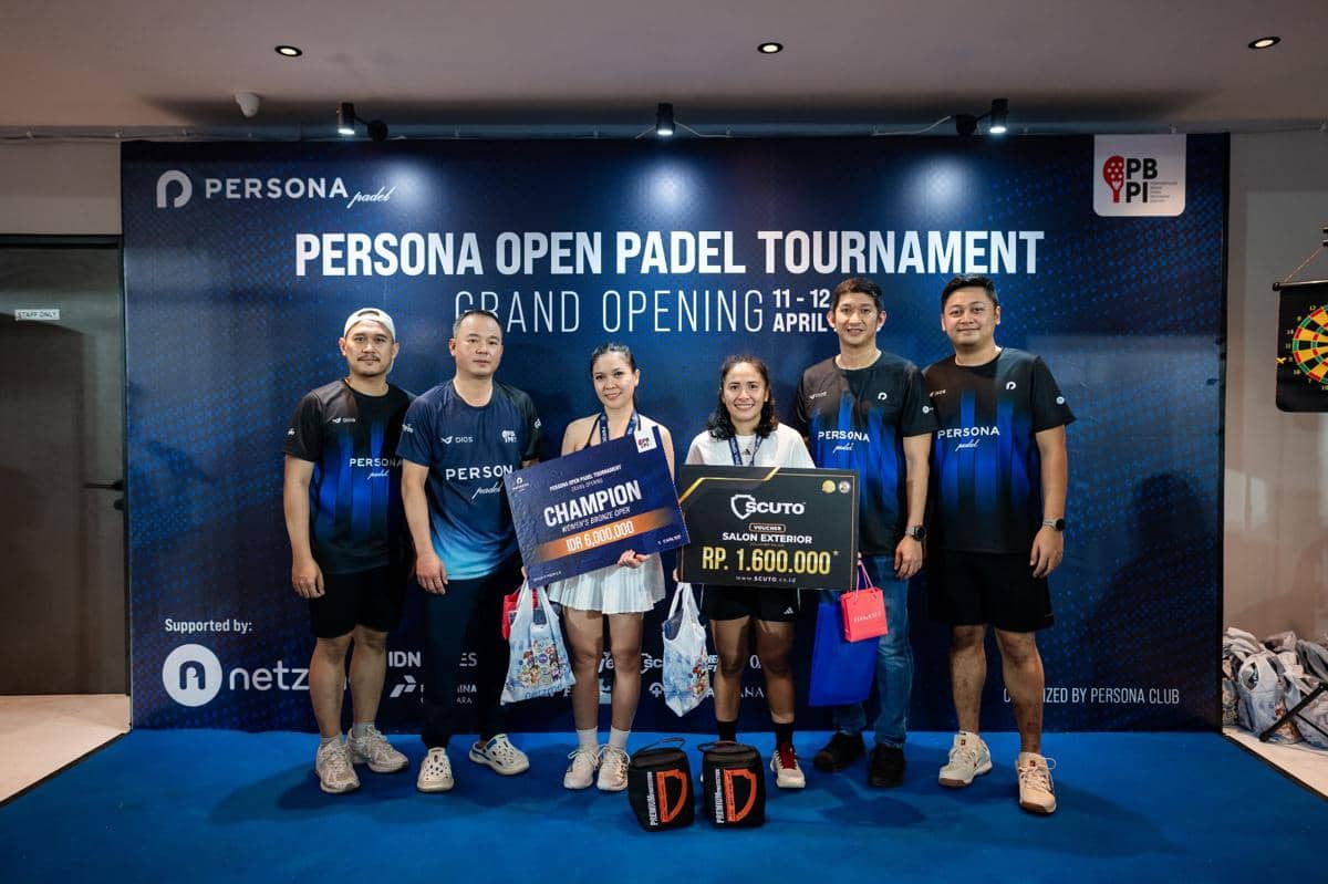 Persona Padel secara resmi menandai kehadirannya di industri olahraga padel Indonesia melalui perhelatan Persona Open Padel Tournament. 