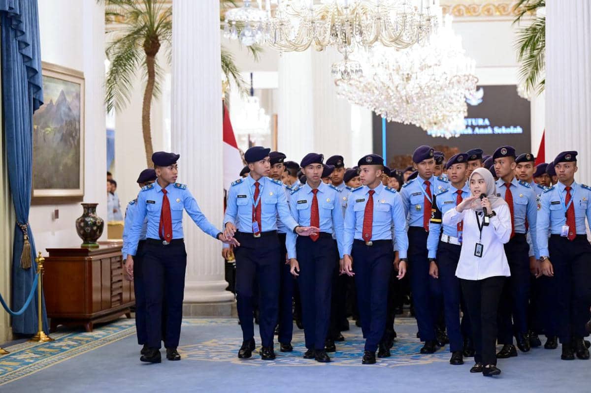 Siswa Taruna Nusantara dapat Pembekalan di Istana Kepresidenan Jakarta, Kamis (16/4/2026). (Dok. Sekretariat Presiden)