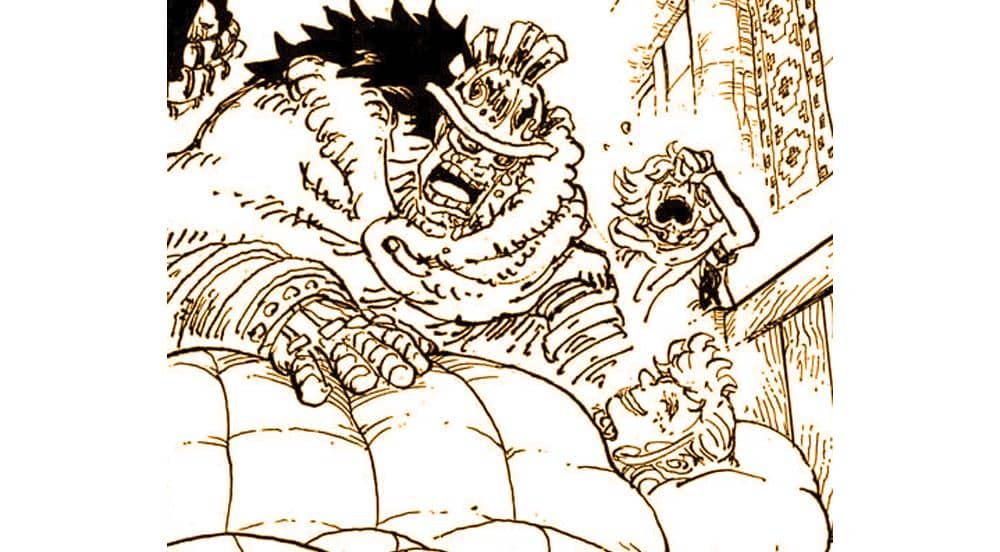 Hajrudin menangis di depan ibunya - One Piece