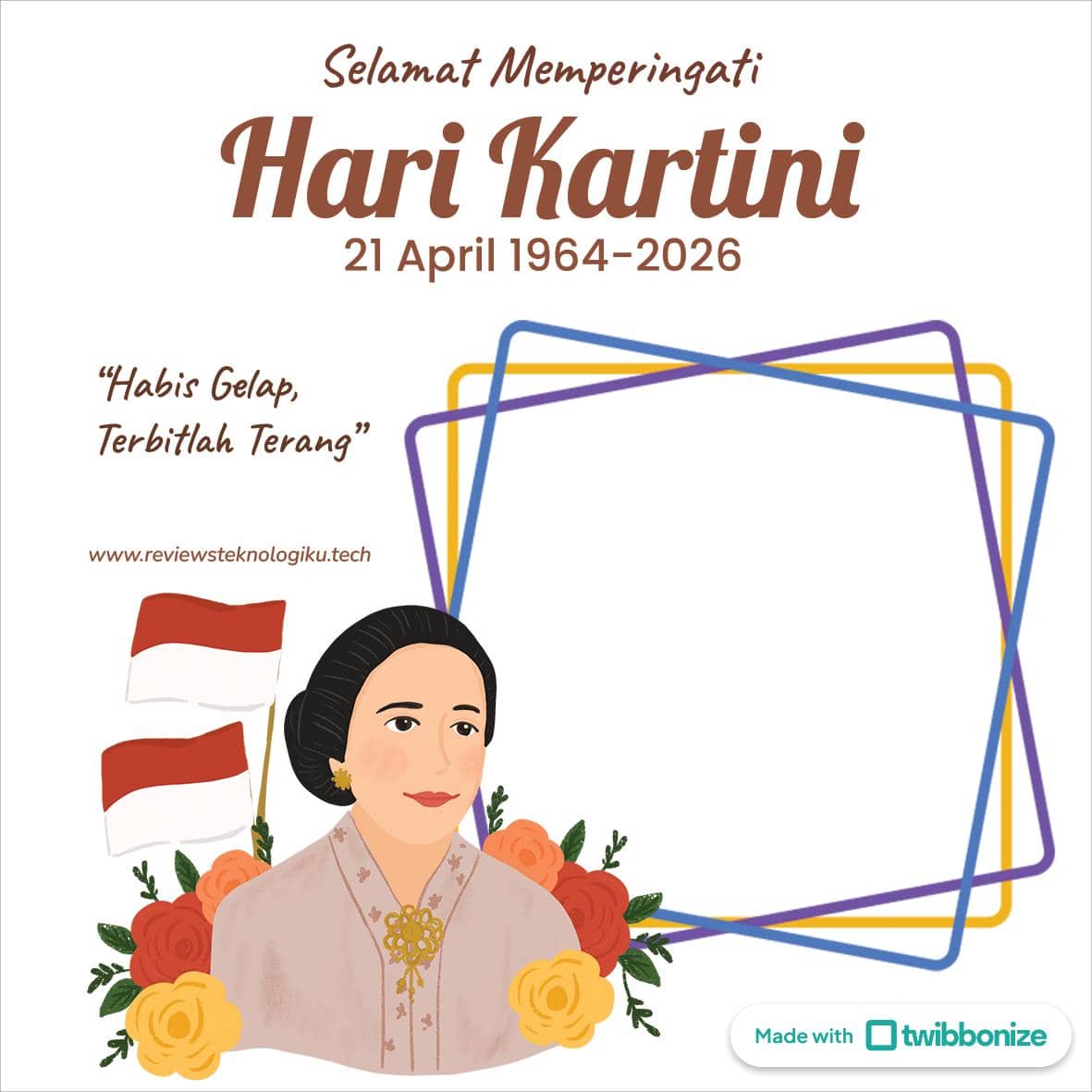 twibbon Hari Kartini 2026 yang penuh makna (dok. twibbonize)