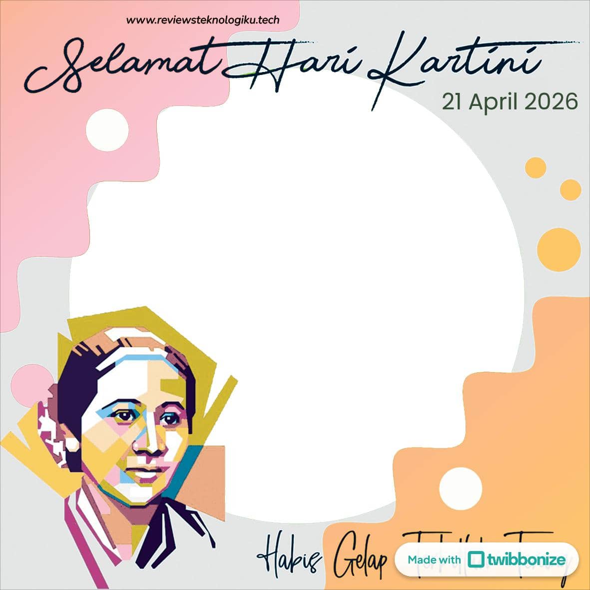 twibbon Hari Kartini 2026 yang menarik (dok. twibbonize)