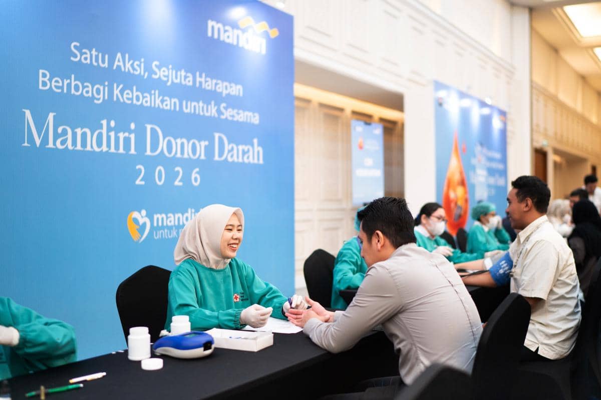 Bank Mandiri Gelar Donor Darah Massal bagi 2.800 Pendonor