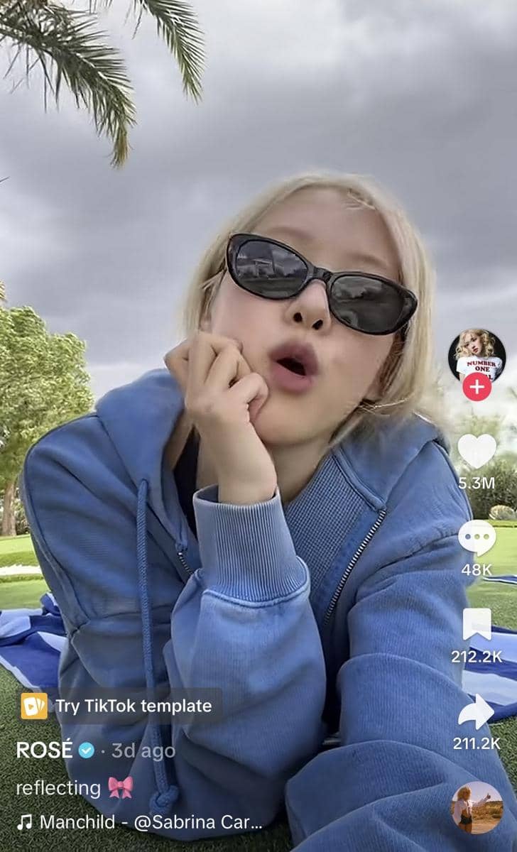 konten Rose BLACKPINK