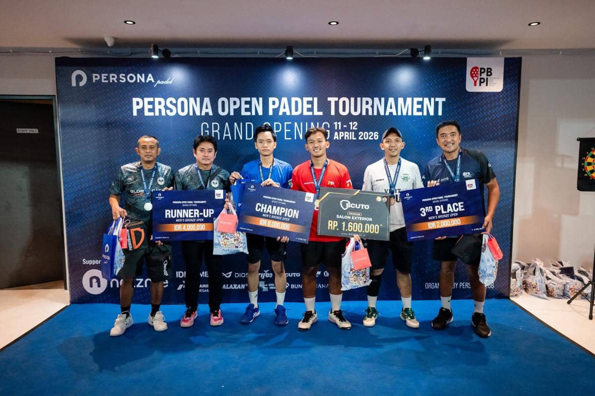 Persona Padel secara resmi menandai kehadirannya di industri olahraga padel Indonesia melalui perhelatan Persona Open Padel Tournament. 