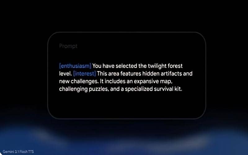 ilustrasi demonstrasi Google Gemini 3.1 Flash TTS