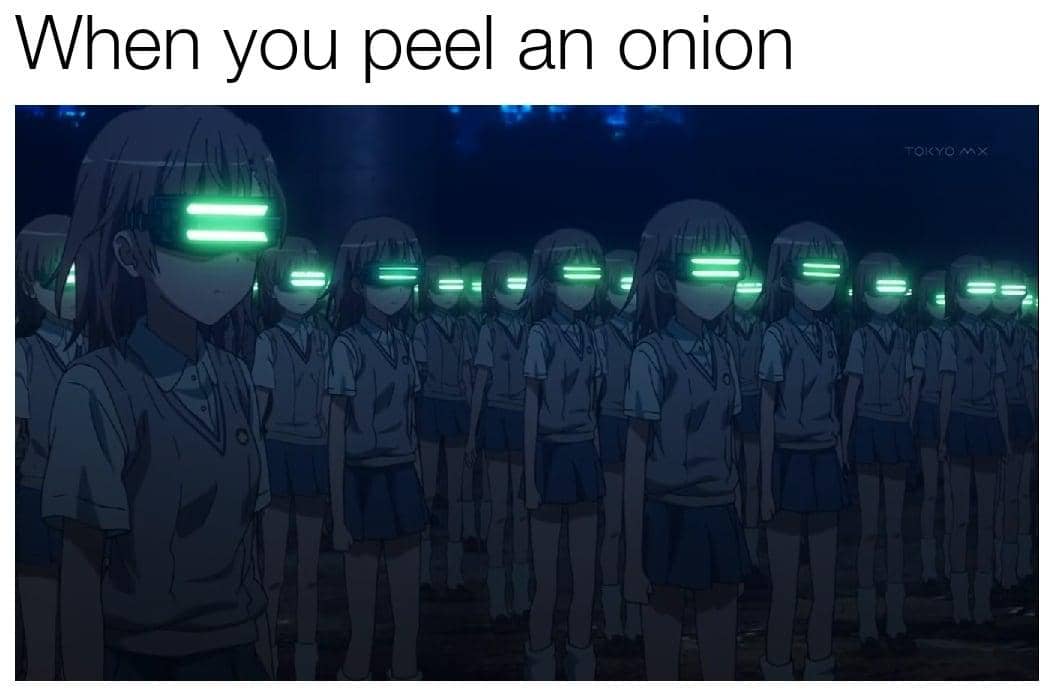 meme anime tentang bawang