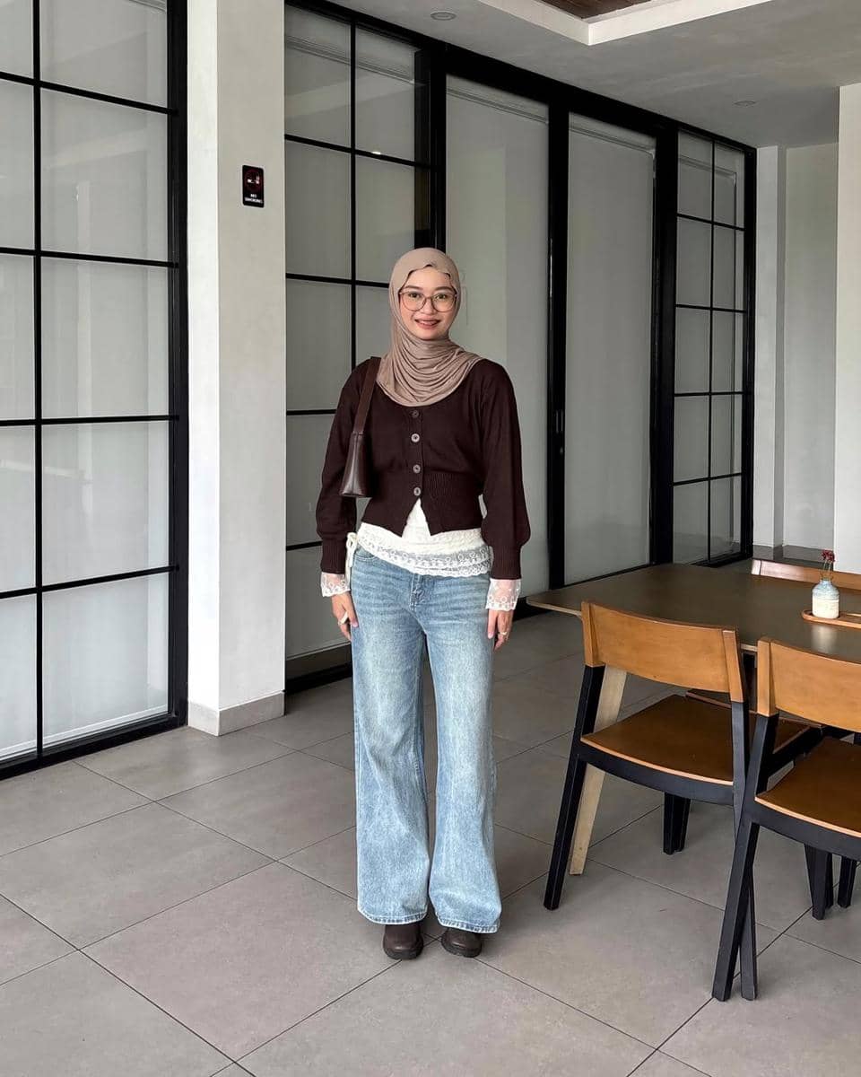 OOTD Nuansa Cokelat ala Lutvy Putri