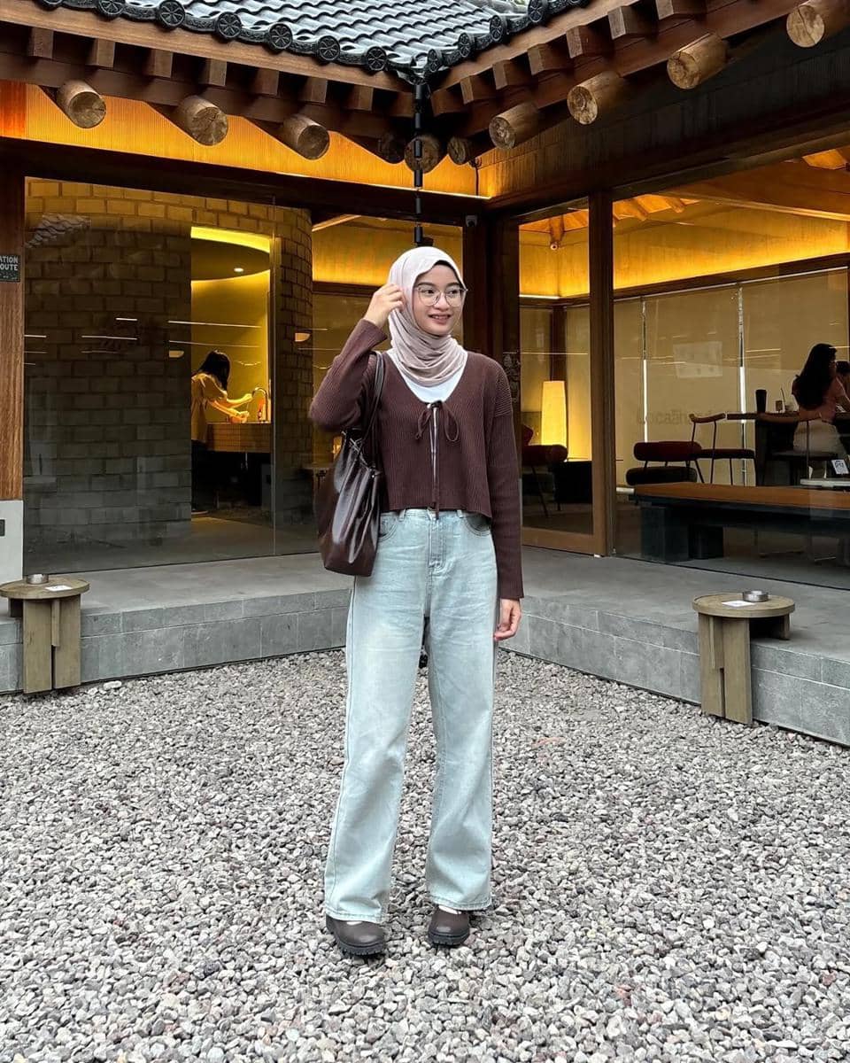OOTD Nuansa Cokelat ala Lutvy Putri