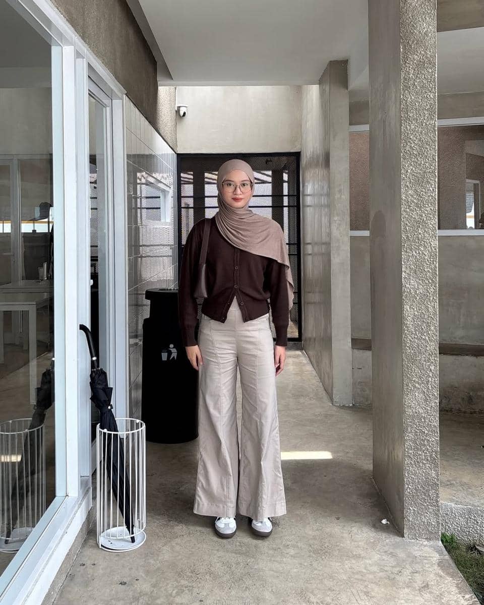OOTD Nuansa Cokelat ala Lutvy Putri