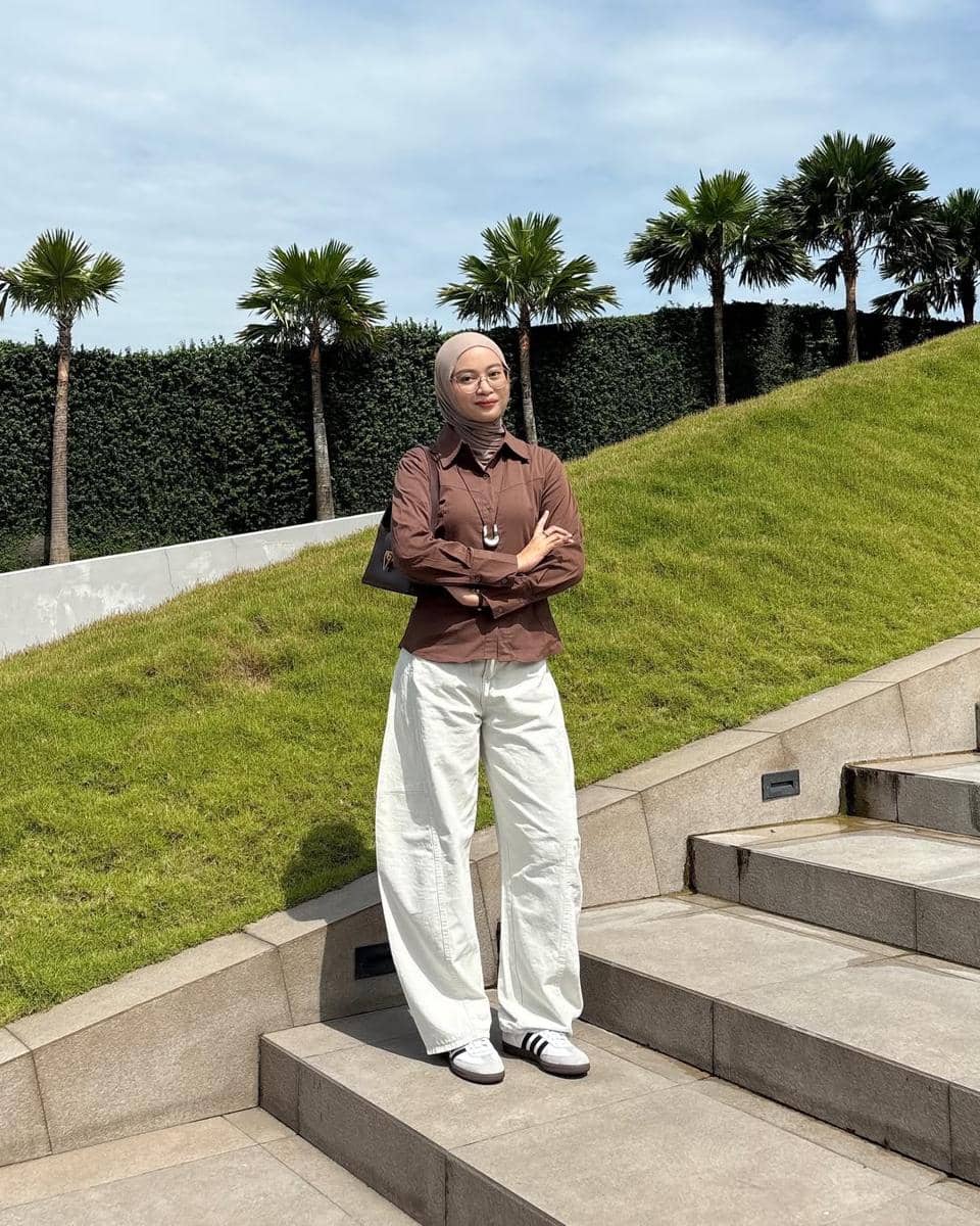 OOTD Nuansa Cokelat ala Lutvy Putri