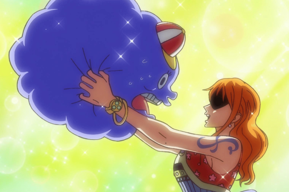 Nami mengambil Zeus dari Big Mom.