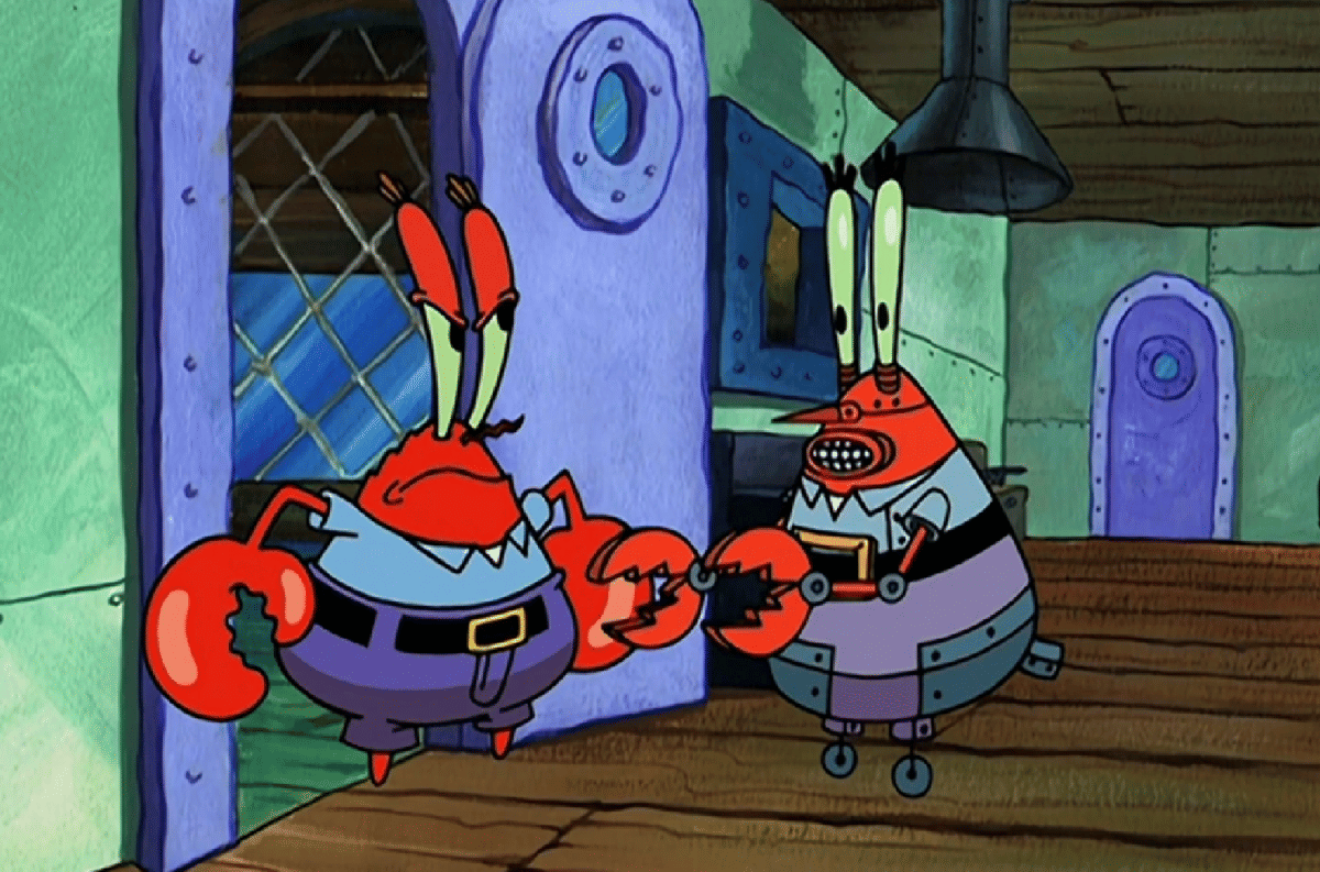 Tuan Krabs dan Plankton 