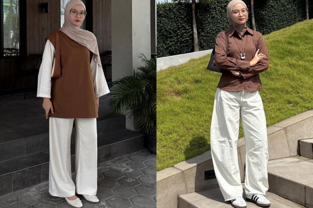 7 Ide Outfit Nuansa Cokelat ala Lutvy Putri, Look-nya Cozy!