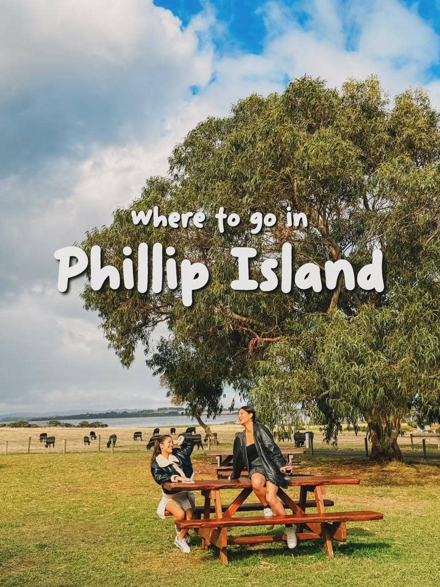 Karin Novilda liburan di Phillip Island