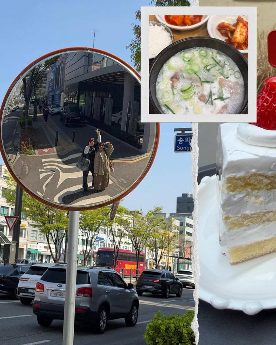 Dian Ayu Lestari jalan-jalan di Seoul saat musim semi