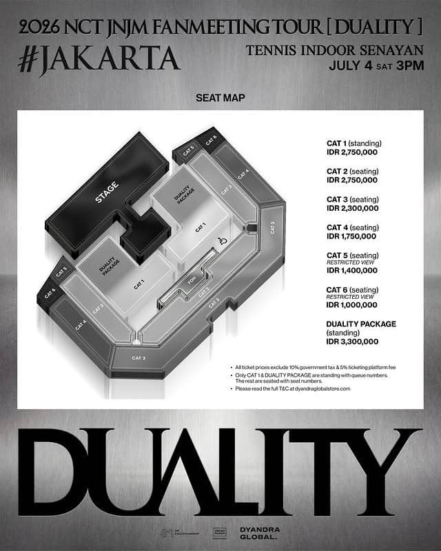 harga tiket tur fan meeting NCT JNJM di Jakarta 2026