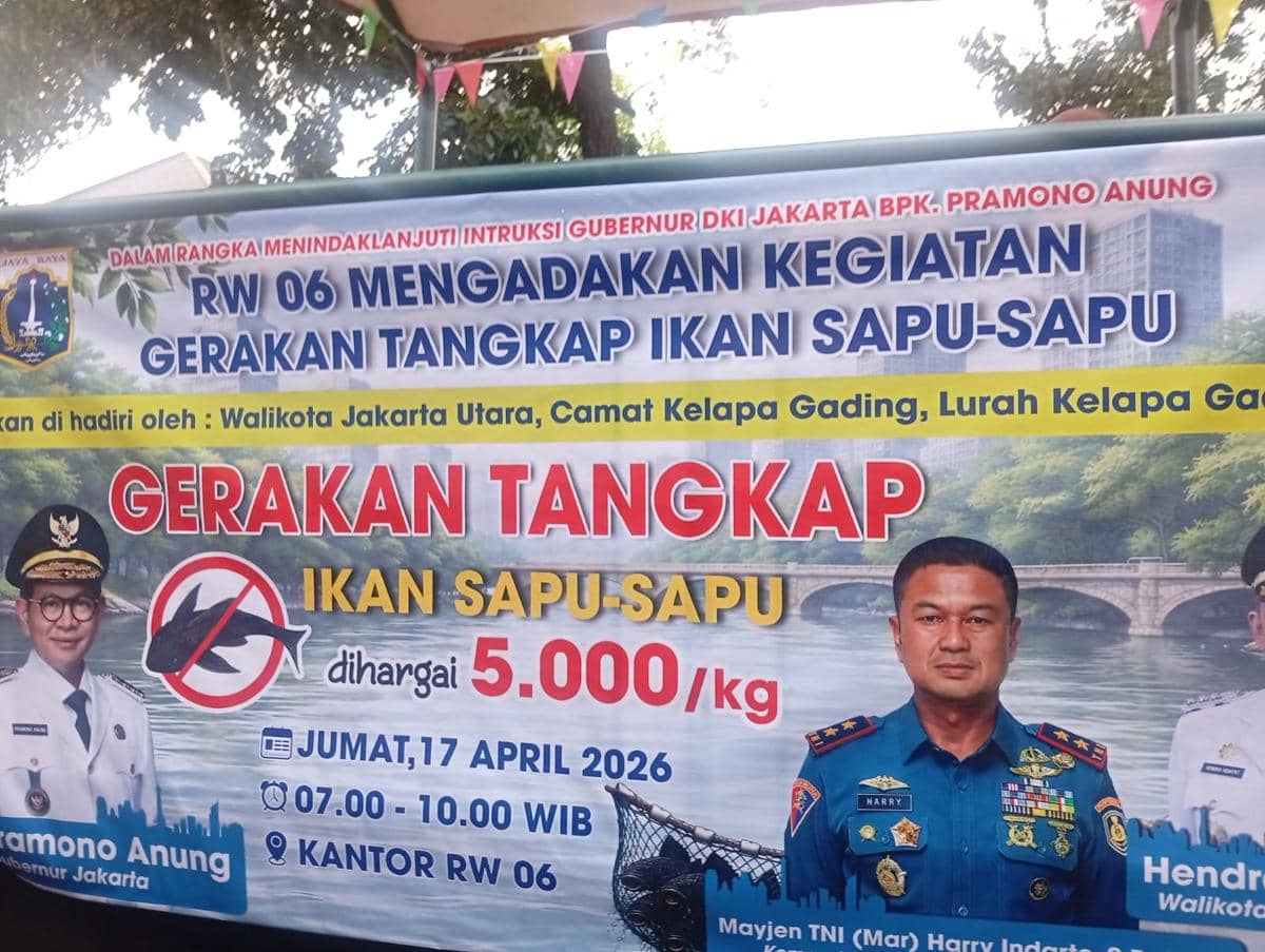 Cara Unik RW 06 Jakut Tangkap Ikan Sapu-sapu, Dibayar Rp5.000 per Kg 