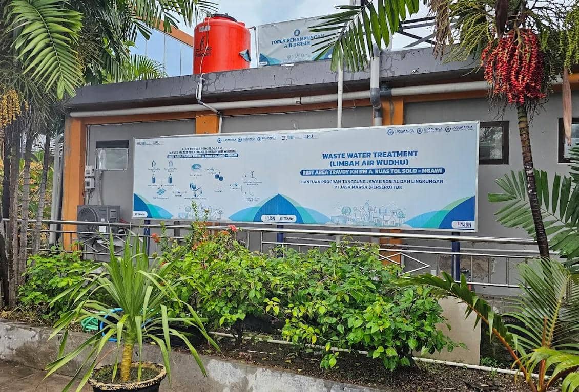 Waste Water Treatment di Travoy Rest KM519A di Sragen. (Dok. Jasa Marga Solo Ngawi)