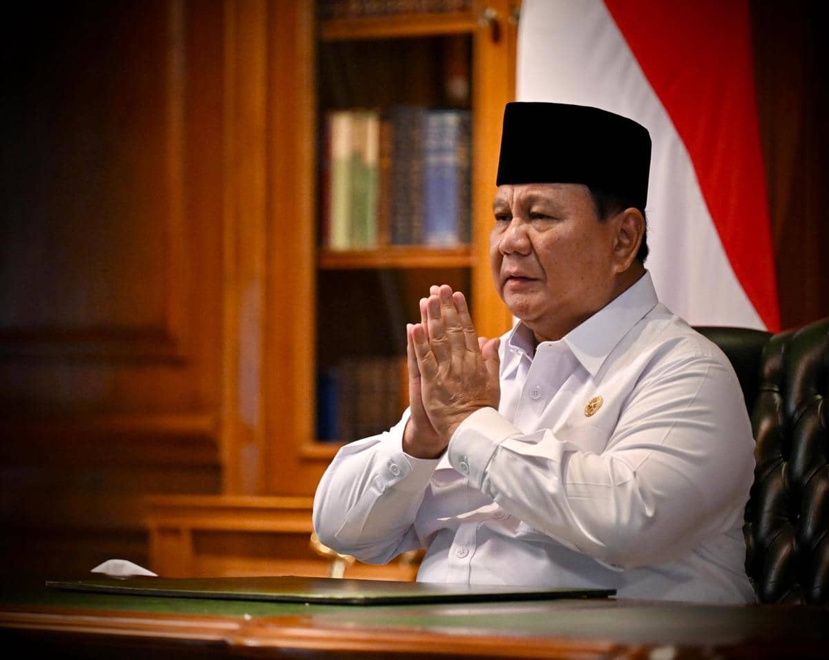 Prabowo Ucapkan Selamat Dharma Santi 2026, Ajak Perkuat Persaudaraan