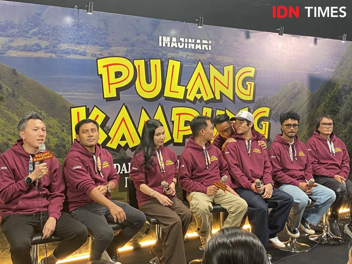 press conference film Pulang Kampung di Studio Sepat 72, Jakarta Selatan, Jumat (17/4/2026)