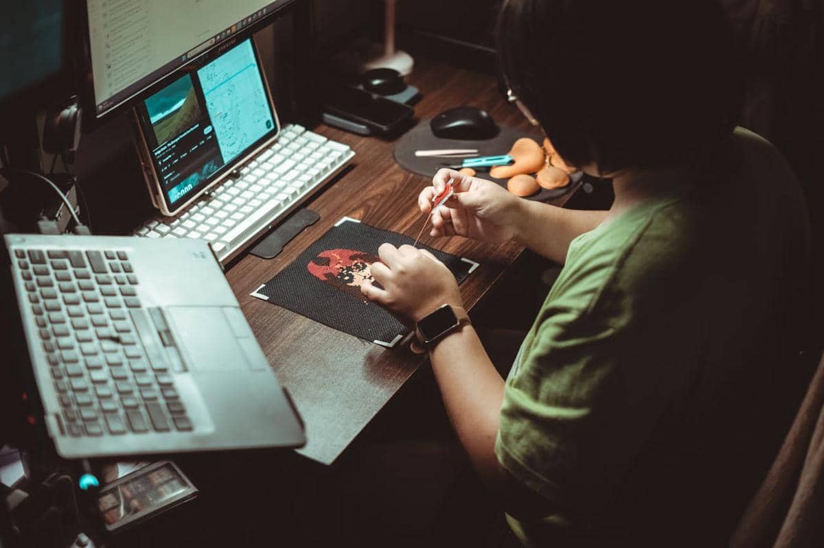 Ilustrasi kerja dan hobi 