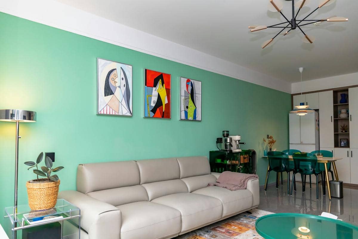 ilustrasi warna mint green