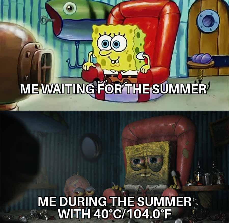 meme kartun tentang musim panas