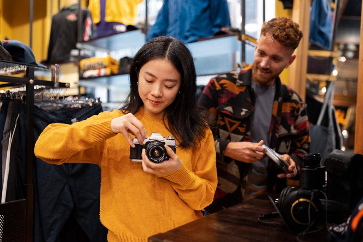 ilustrasi memeriksa kamera