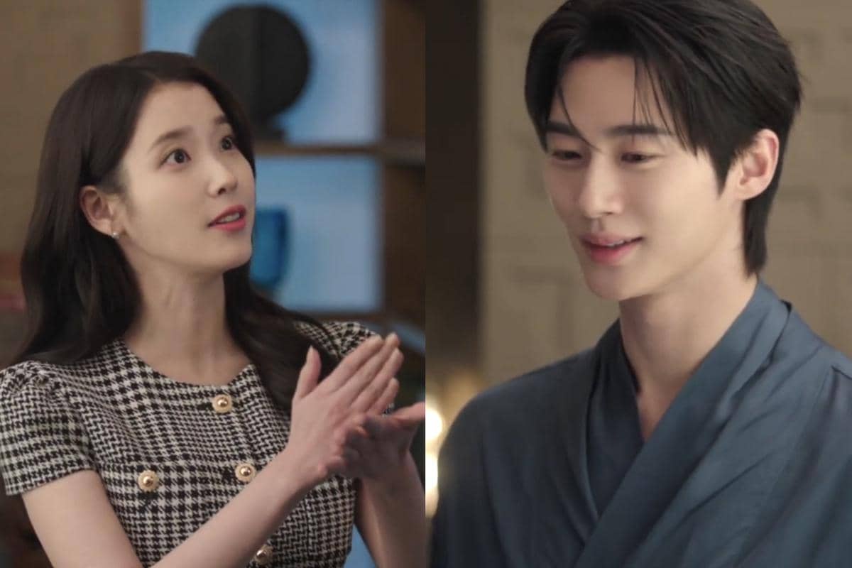 Seong Hui Ju (IU) dan I An (Byeon Woo Seok) dalam drakor Perfect Crown 