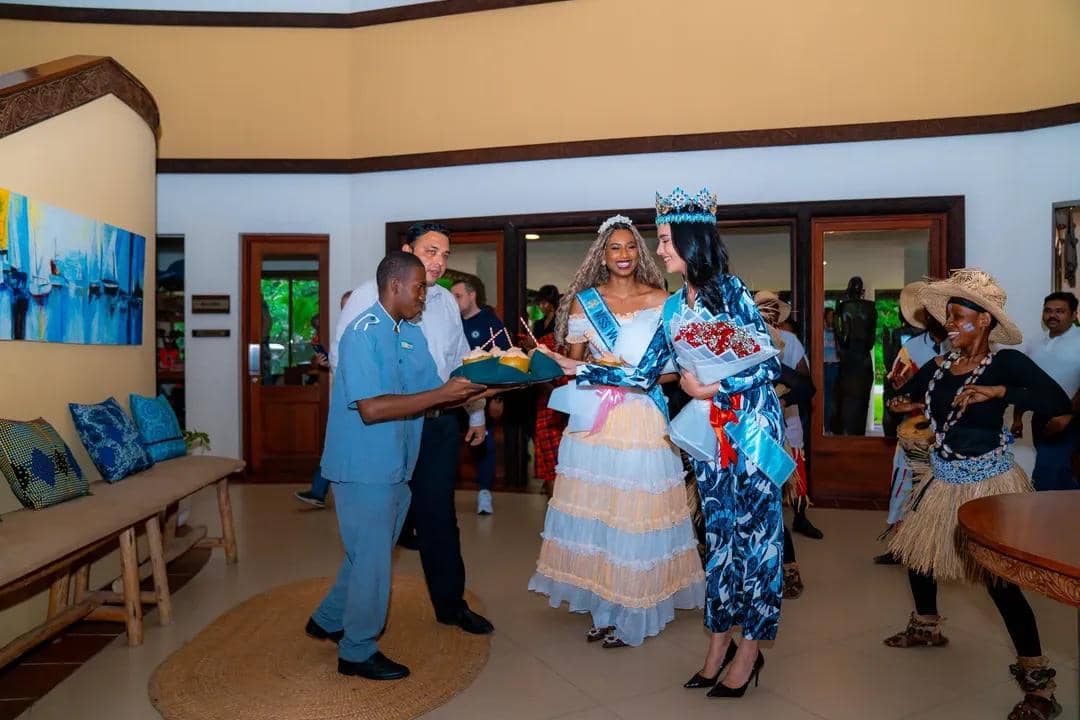 Potret Penyambutan Miss World 2025 Opal Suchata di Tanzania