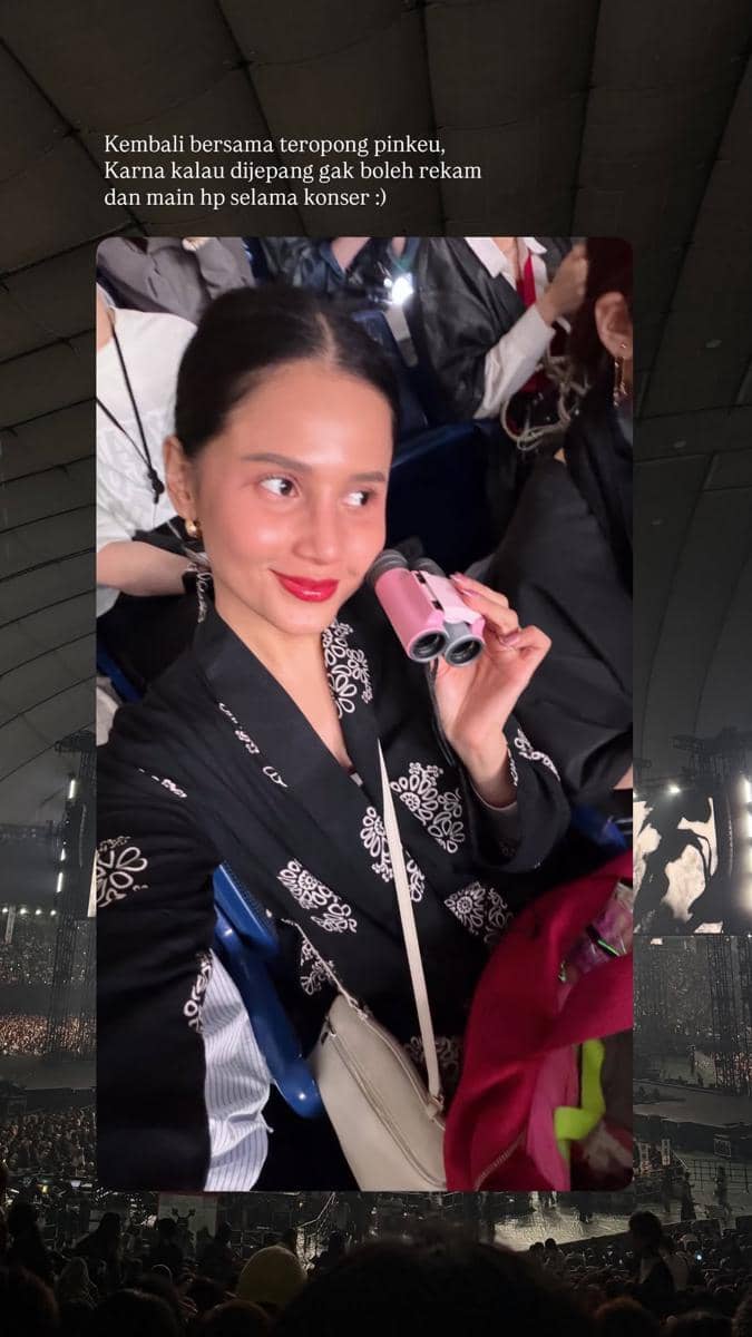 Yunita Siregar nonton konser BTS di Jepang
