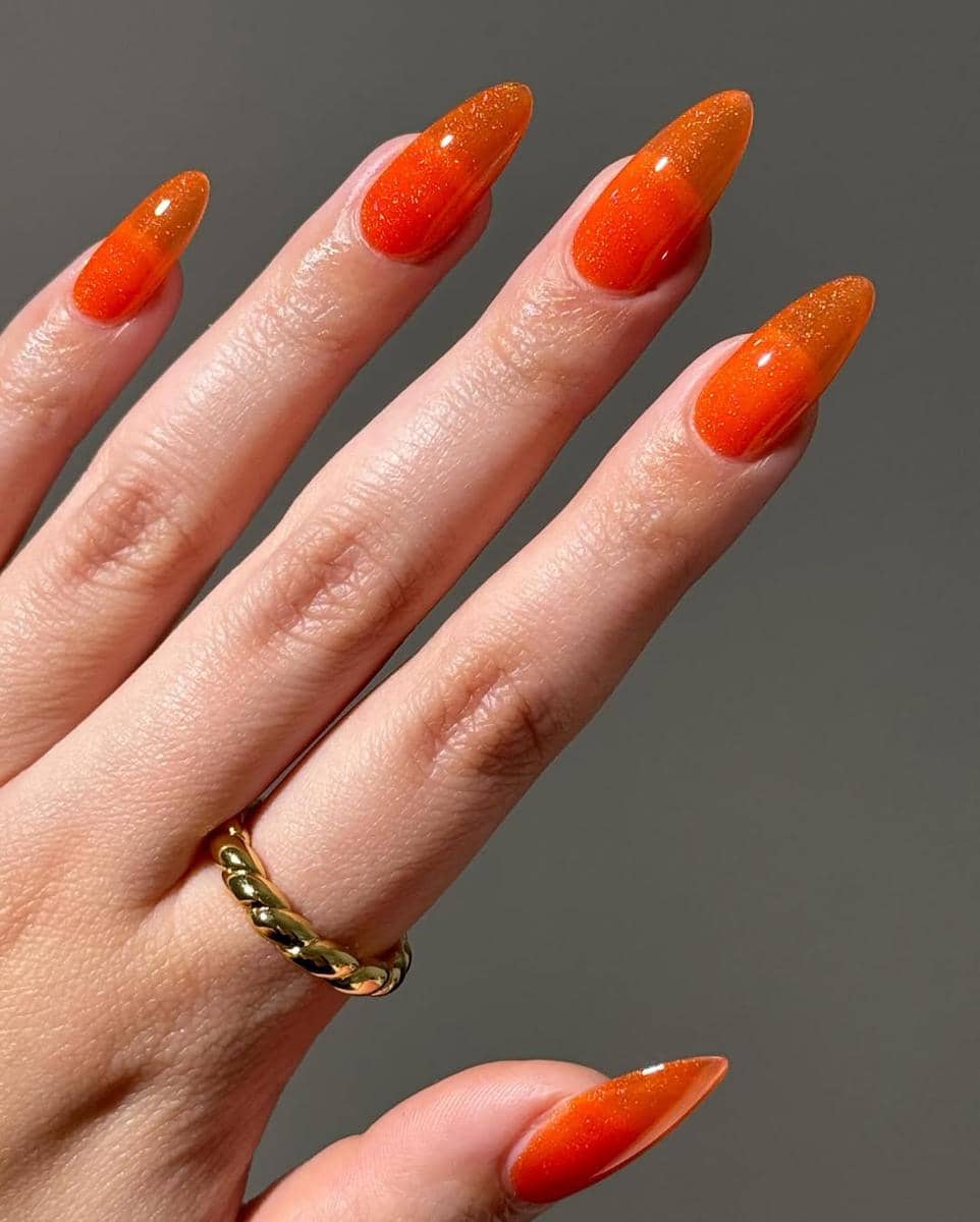 Inspirasi nail art "Aperol Spritz"