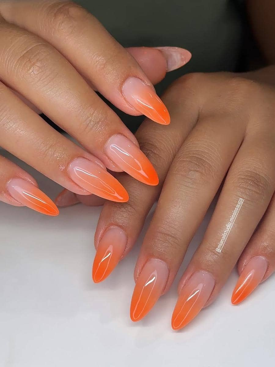 Inspirasi nail art "Aperol Spritz"