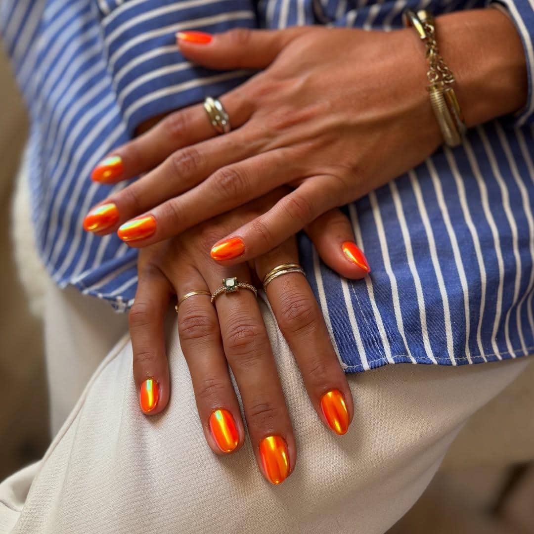 Inspirasi nail art "Aperol Spritz"