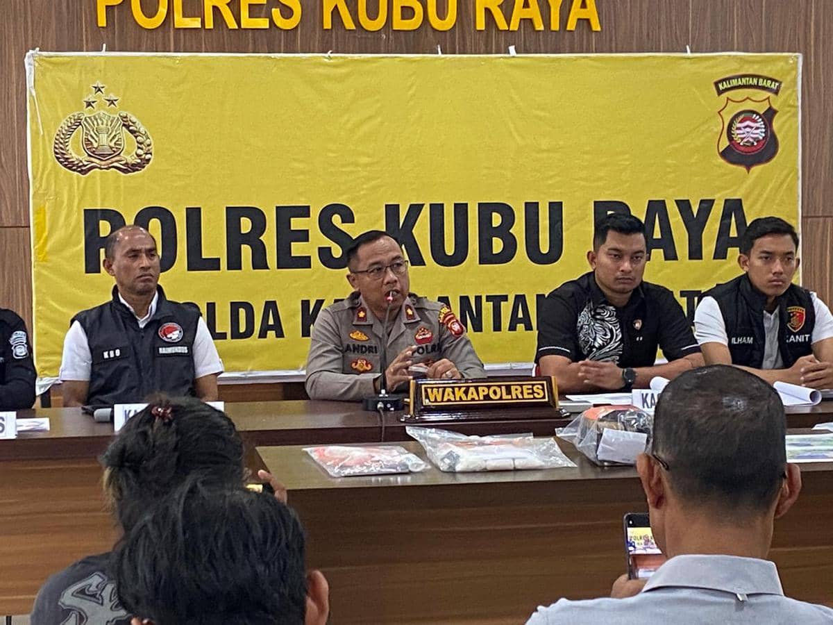Polres Kubu Raya ungkap kasus narkoba.